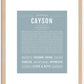 Cayson | Name Art Print