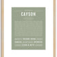 Cayson | Name Art Print