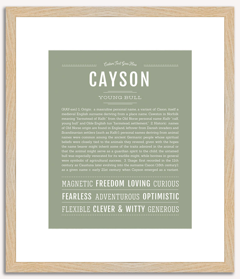 Cayson | Name Art Print