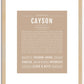 Cayson | Name Art Print