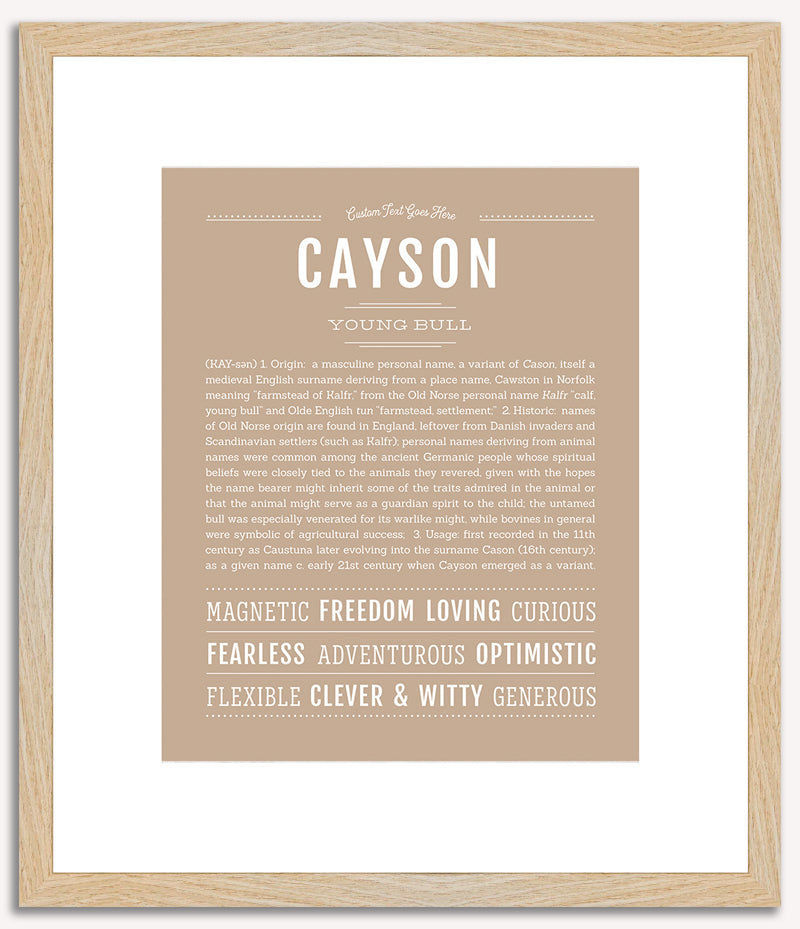 Cayson | Name Art Print