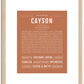 Cayson | Name Art Print