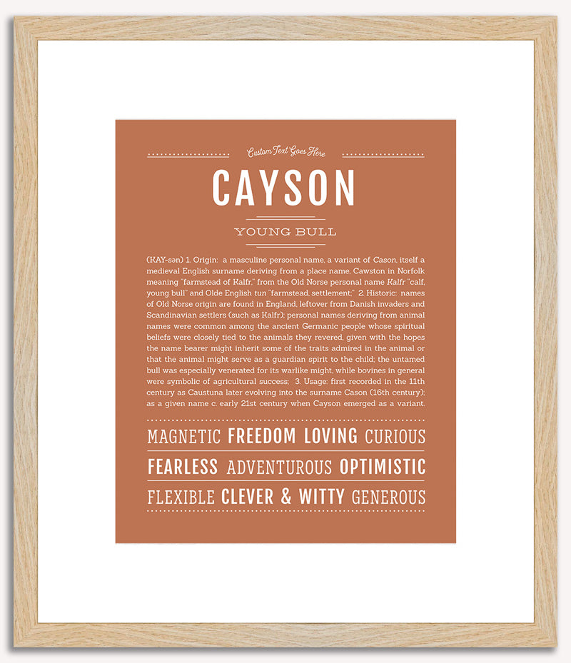 Cayson | Name Art Print