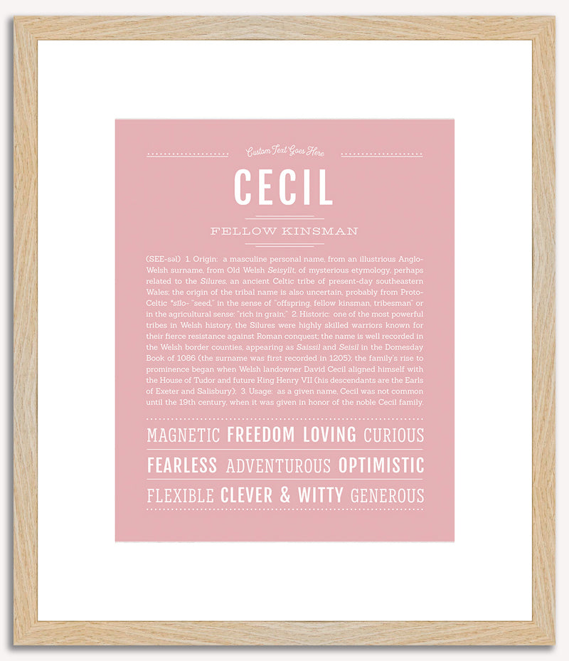 Cecil | Name Art Print