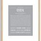 Cecil | Name Art Print