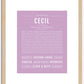 Cecil | Name Art Print