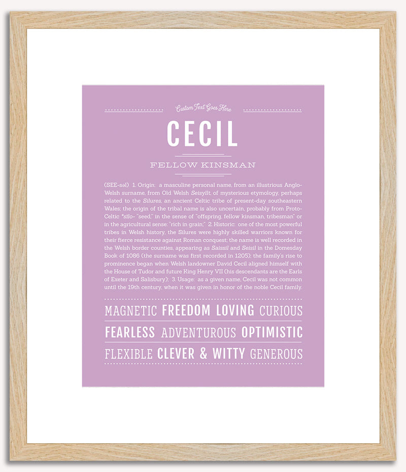 Cecil | Name Art Print