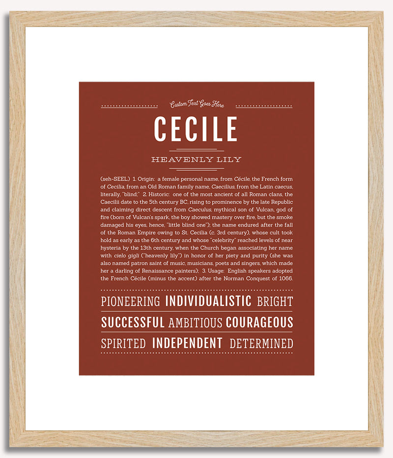 Cecile | Name Art Print