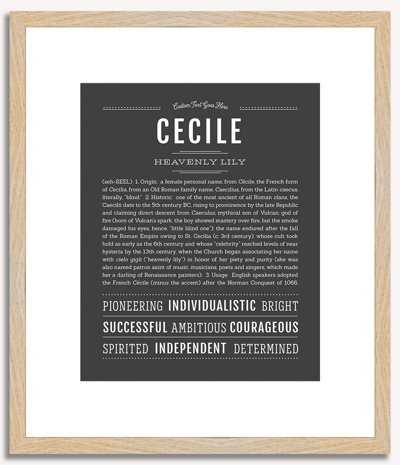 Cecile | Name Art Print