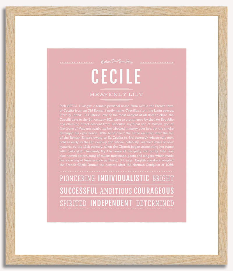 Cecile | Name Art Print