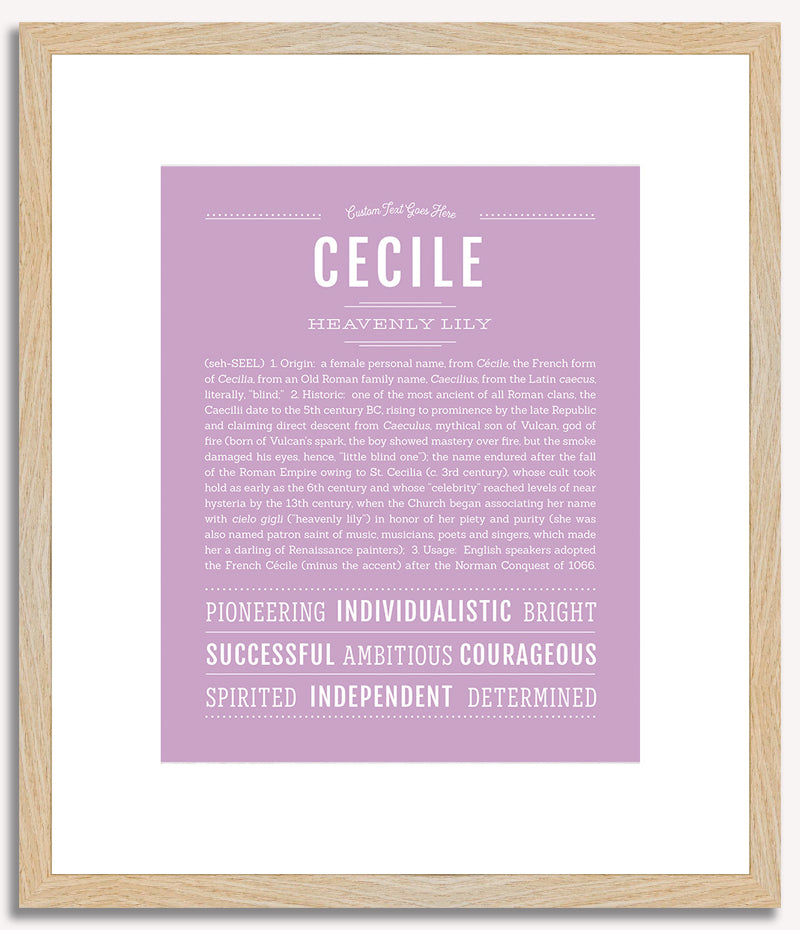 Cecile | Name Art Print