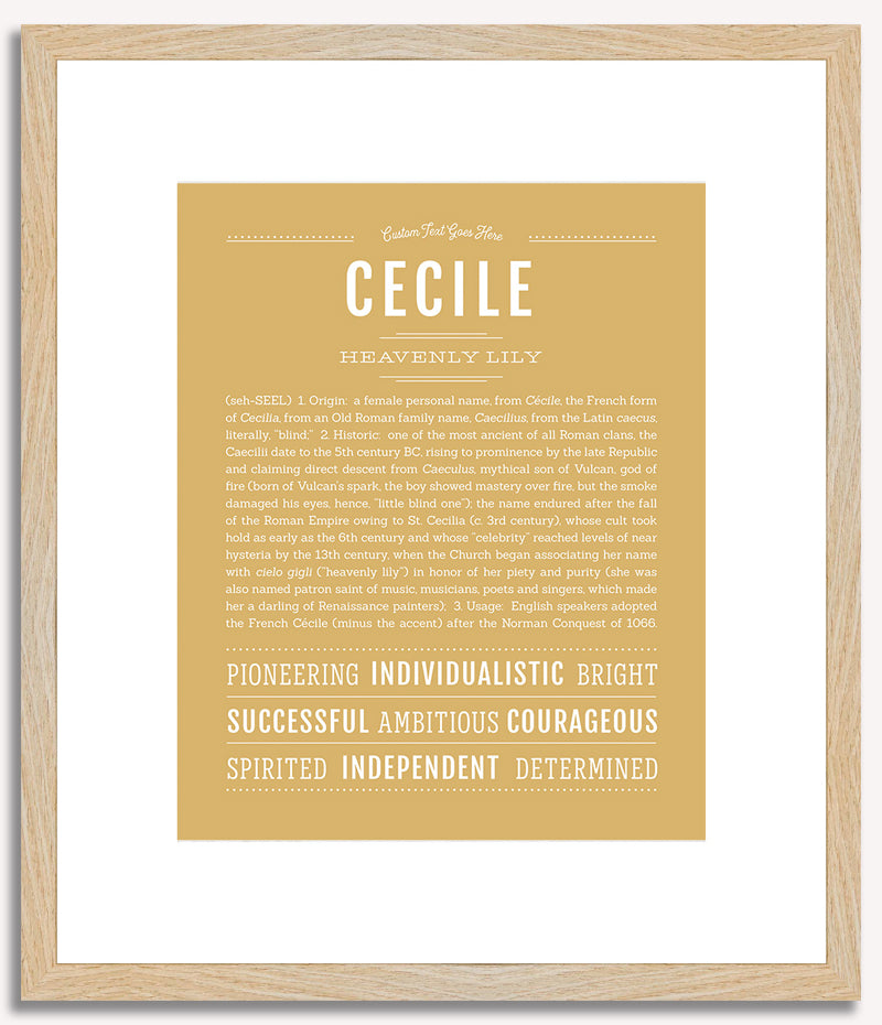 Cecile | Name Art Print