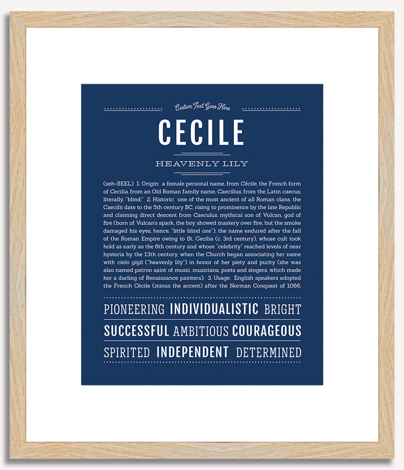 Cecile | Name Art Print