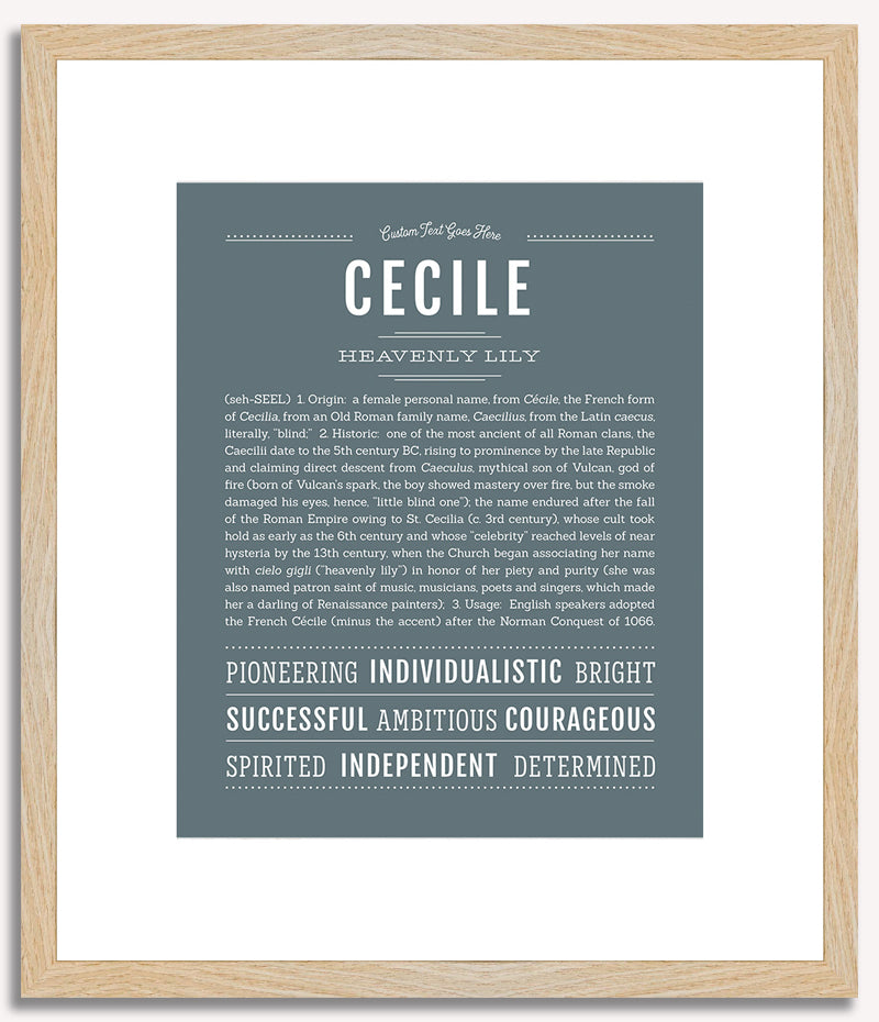 Cecile | Name Art Print