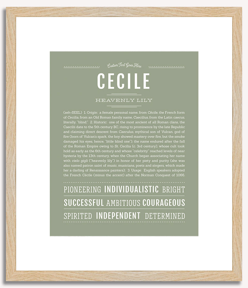 Cecile | Name Art Print