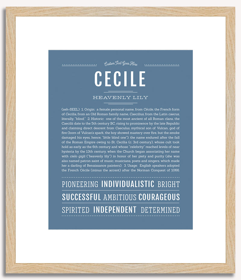 Cecile | Name Art Print