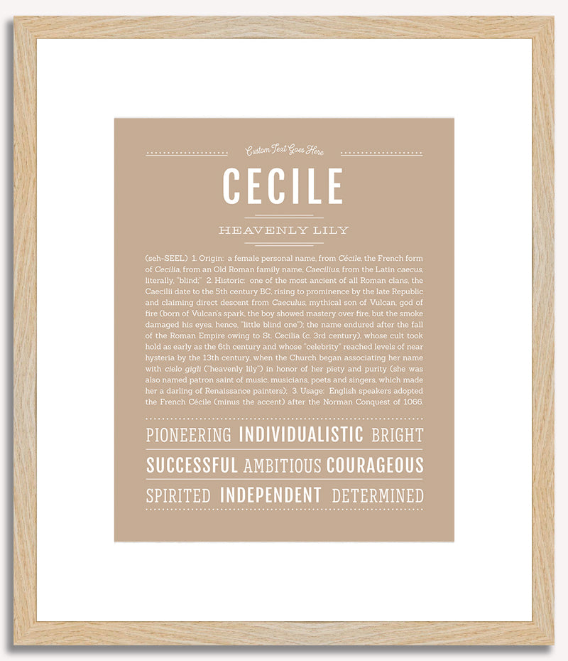 Cecile | Name Art Print