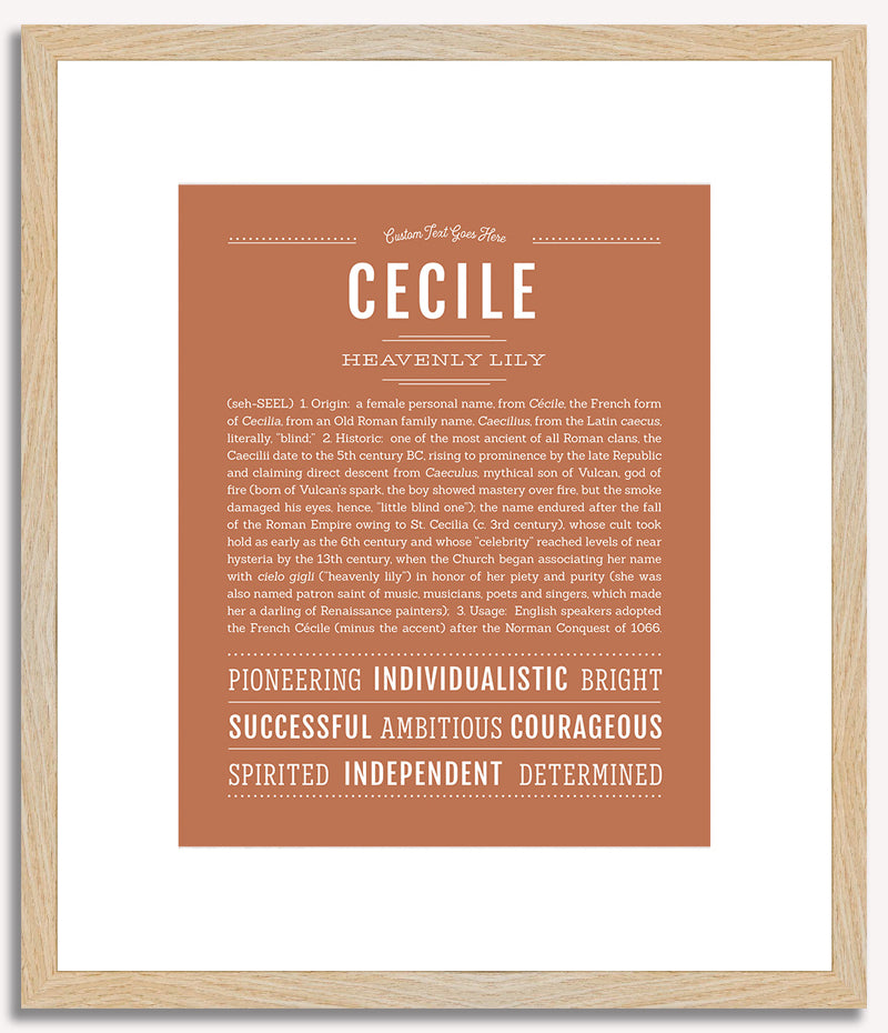 Cecile | Name Art Print