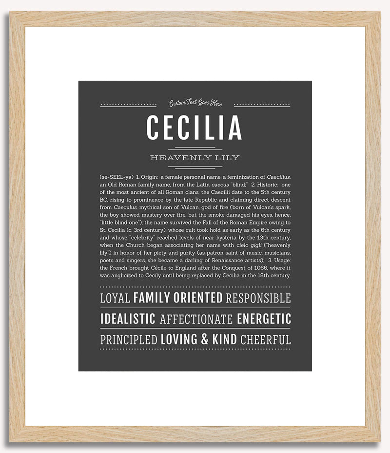 Cecilia | Name Art Print