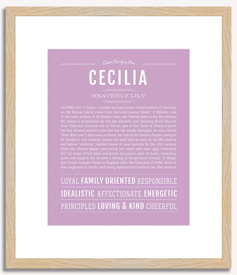 Cecilia | Name Art Print