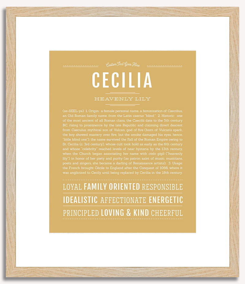 Cecilia | Name Art Print