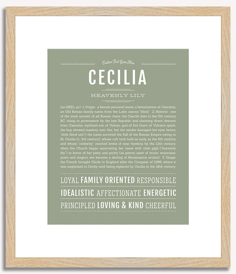 Cecilia | Name Art Print