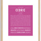 Cedric | Name Art Print