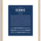 Cedric | Name Art Print