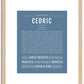 Cedric | Name Art Print