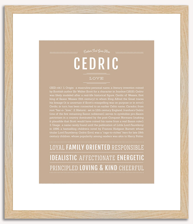 Cedric | Name Art Print