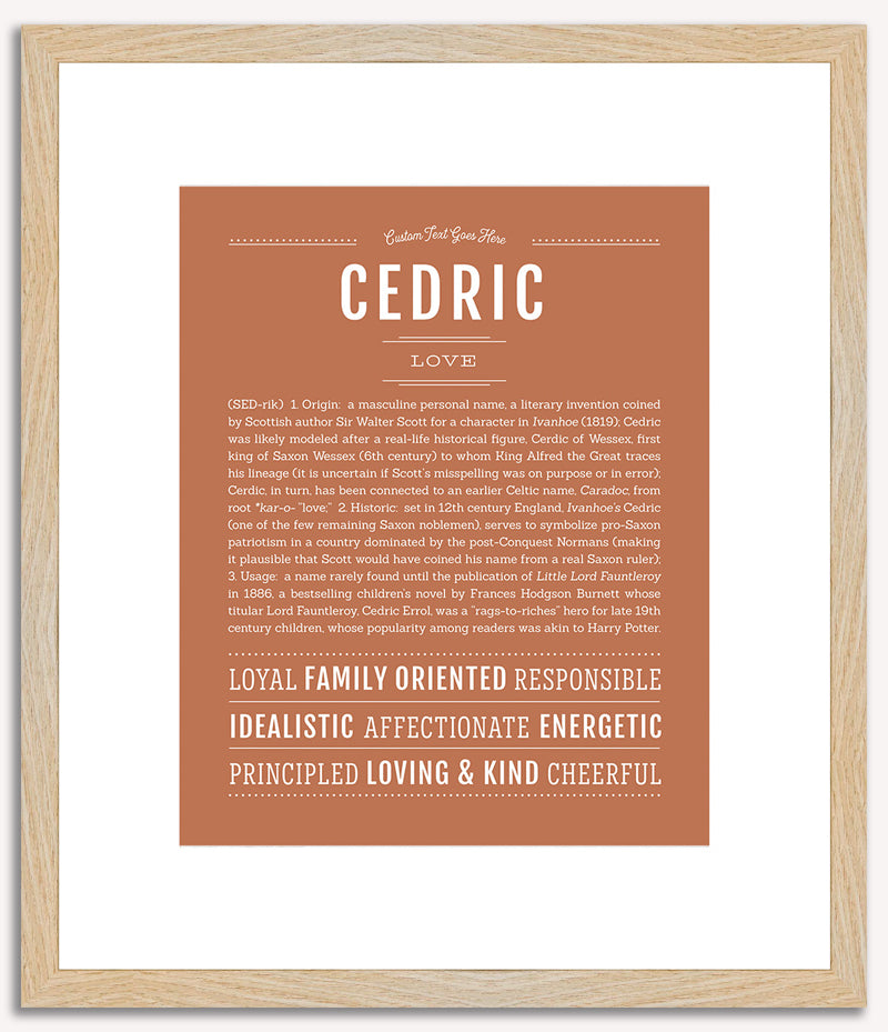 Cedric | Name Art Print