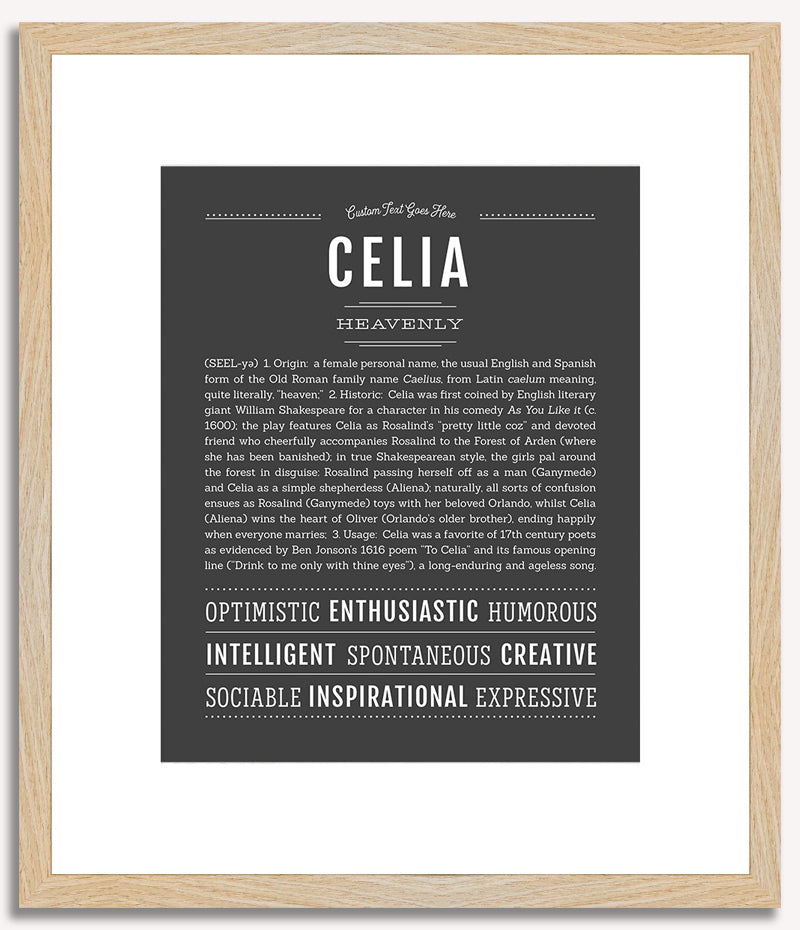 Celia | Name Art Print