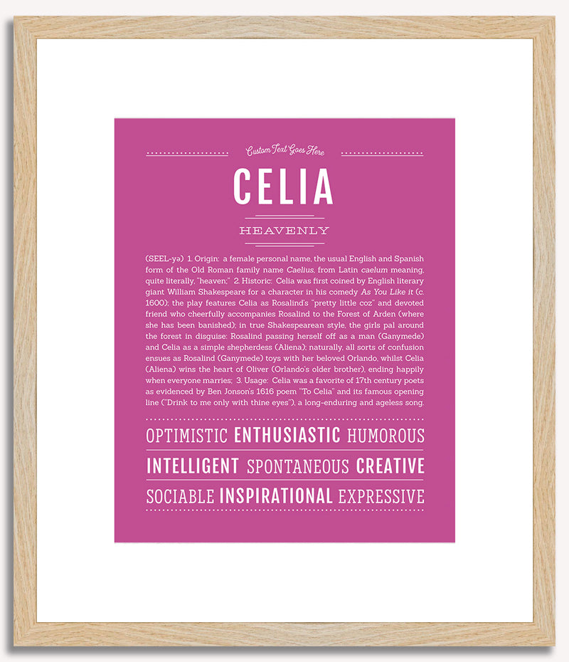 Celia | Name Art Print