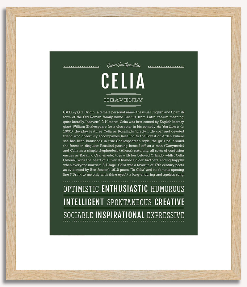 Celia | Name Art Print