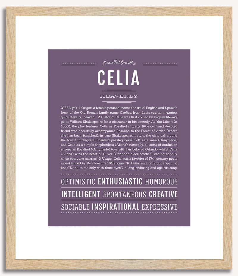 Celia | Name Art Print