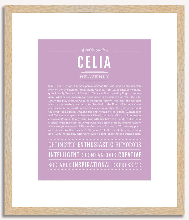 Celia | Name Art Print