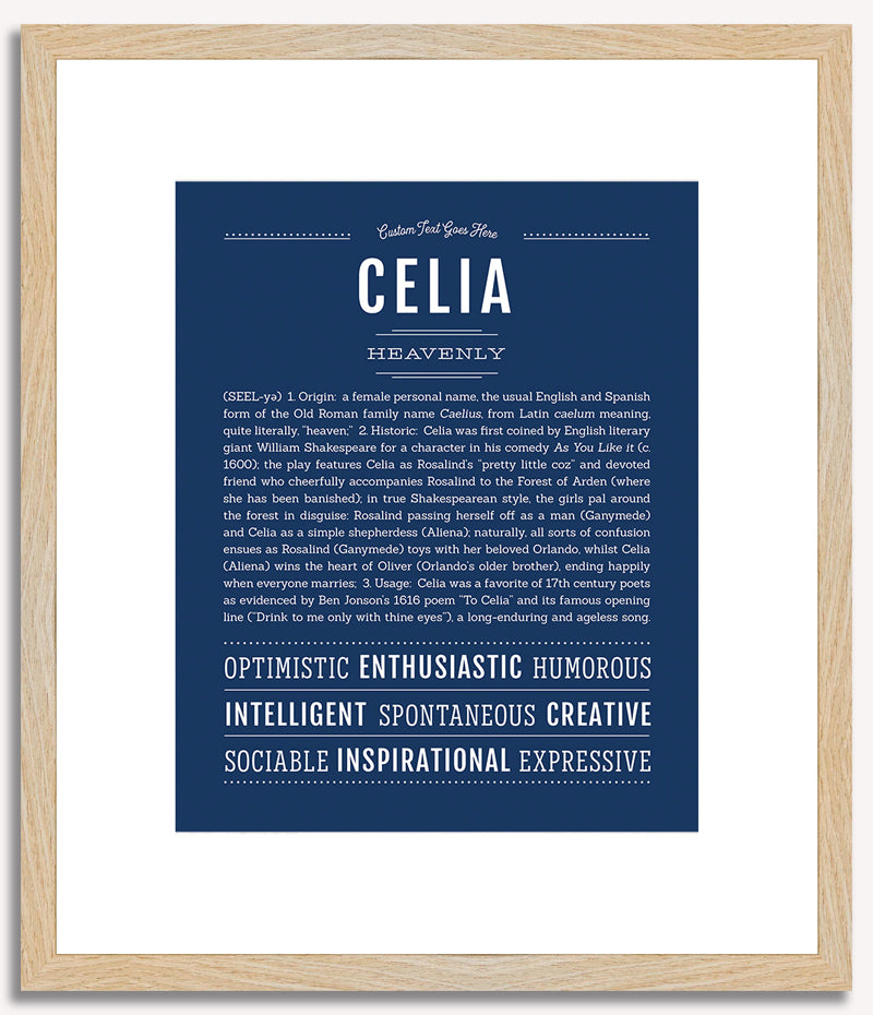 Celia | Name Art Print