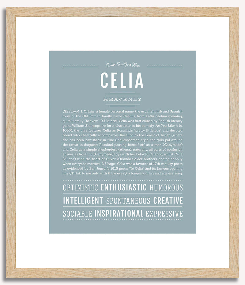 Celia | Name Art Print