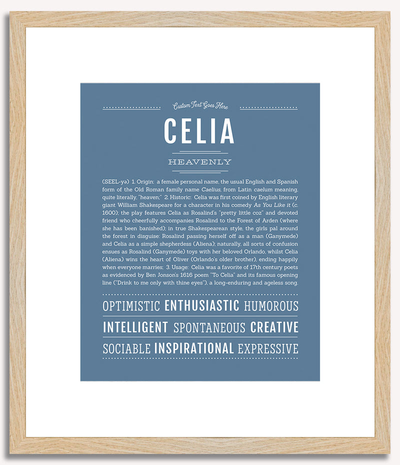 Celia | Name Art Print