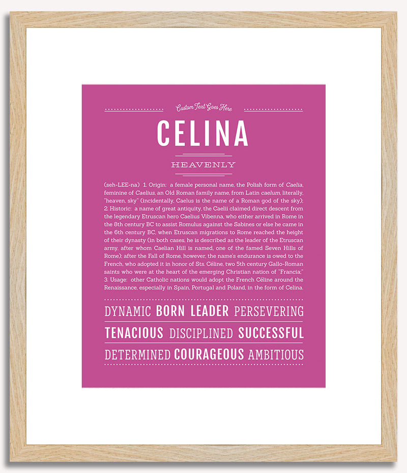 Celina | Name Art Print