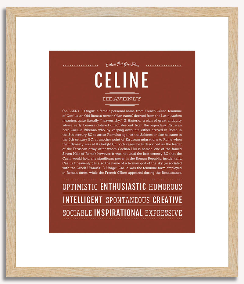 Celine | Name Art Print