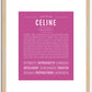 Celine | Name Art Print