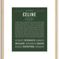 Celine | Name Art Print