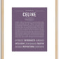 Celine | Name Art Print