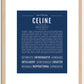 Celine | Name Art Print