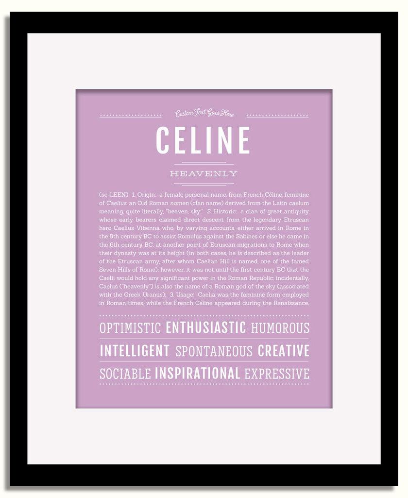 Frame Options | Lilac | Black Frame, Matted