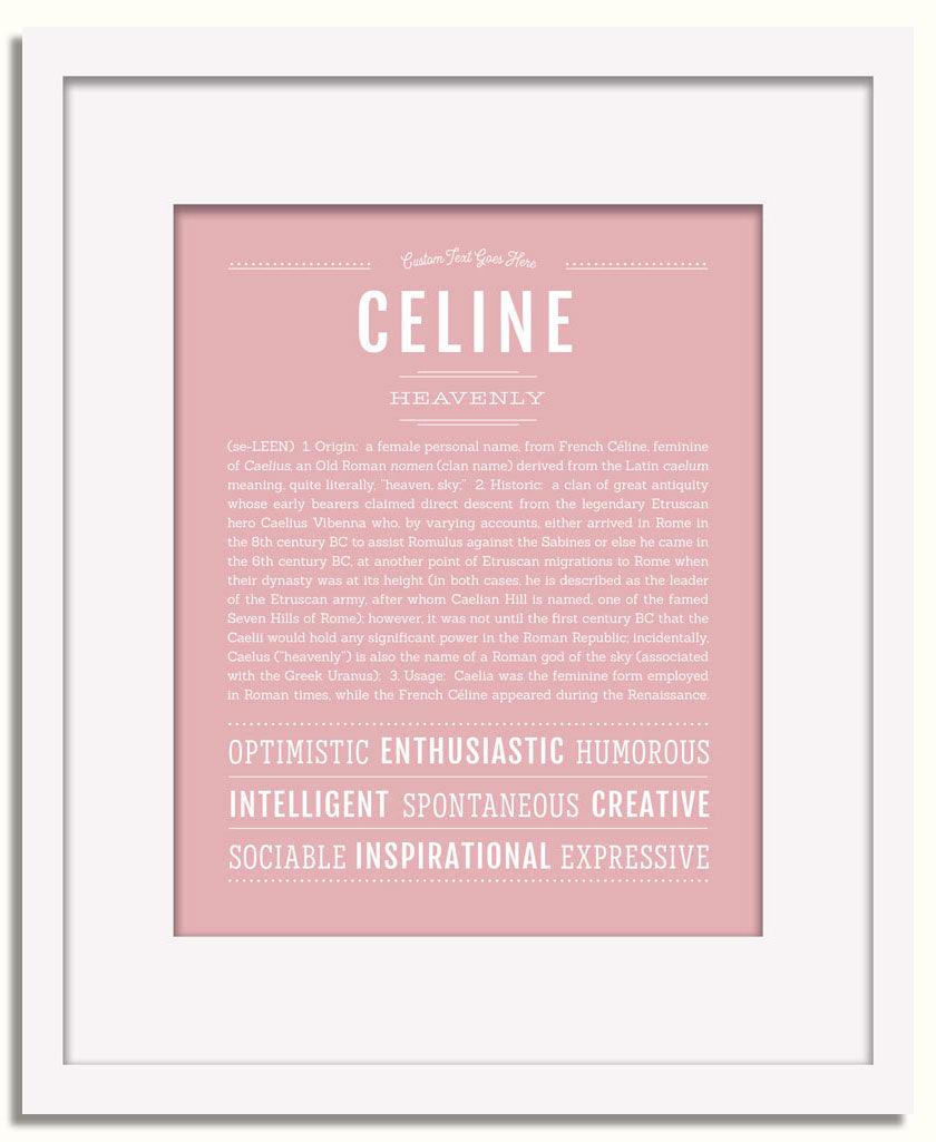 Frame Options | Dusty Rose | White Frame, Matted