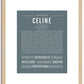 Celine | Name Art Print