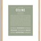 Celine | Name Art Print