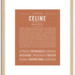 Celine | Name Art Print